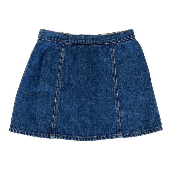 BDG Button Front Denim Mini Skirt with Pockets - Size Medium - Picture 2 of 3